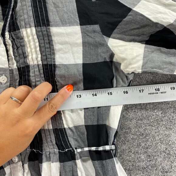 Victoria's Secret Dress Women PS Petite Small Black Plaid V-Neck Sheath Short - Picture 7 of 9